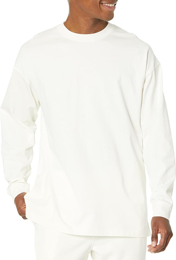 Amazon Essentials Men's Oversized-Fit Long-Sleeve Organic Cotton T-Shirt | Amazon (US)