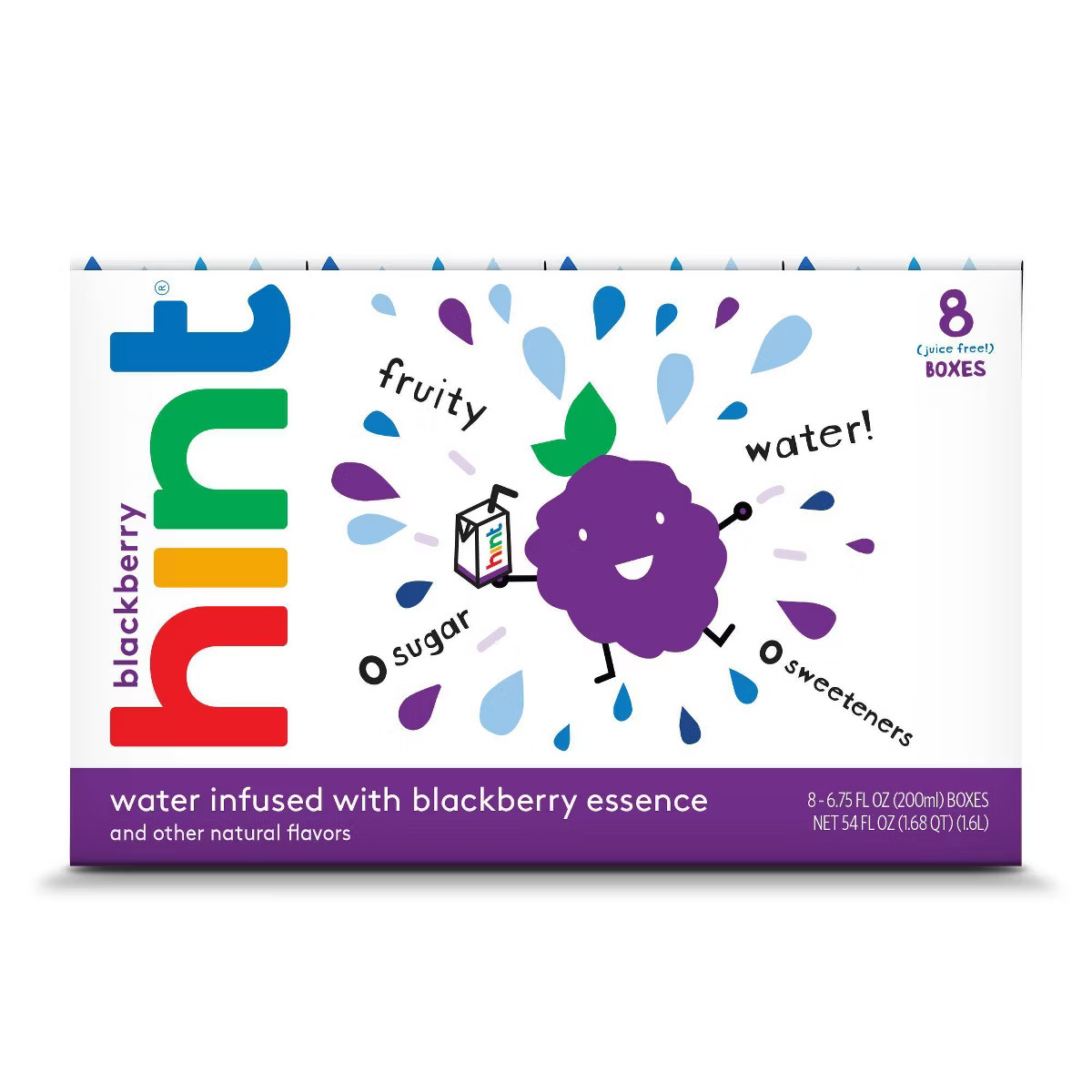 hint Kids Blackberry Infused Water - 8pk/6.75 fl oz Boxes | Target