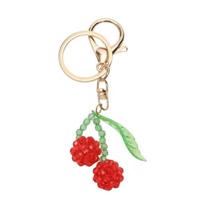 Unique Bargains Halloween Christmas Fruit Cherry Handbag Charm Red Green Gold Tone 1 Pc | Target