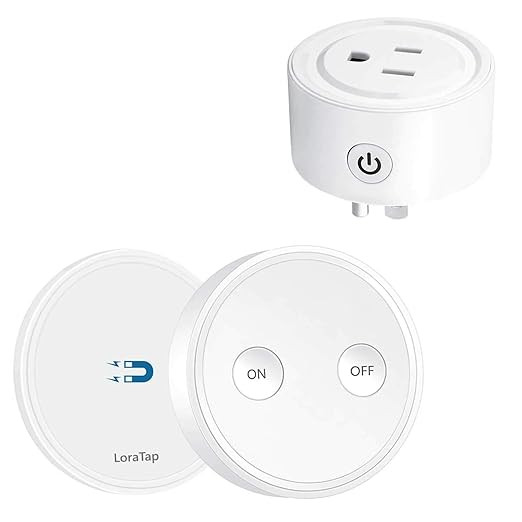 LoraTap Mini Remote Control Outlet Plug Adapter, 656ft Range Wireless Light Switch for Household ... | Amazon (US)