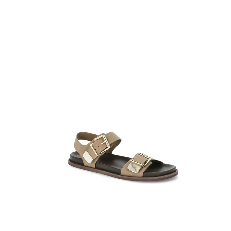 Free Assembly Women's Buckle Sandals, Sizes 6-11 | Walmart (US)