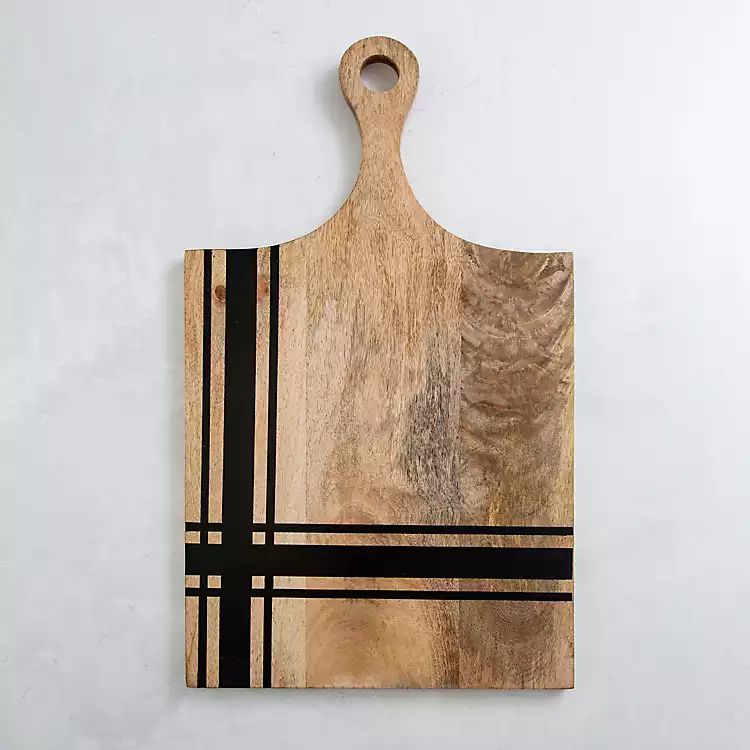 Crosshatch Board Striped Rustic Cutting Board | Kirkland's Home