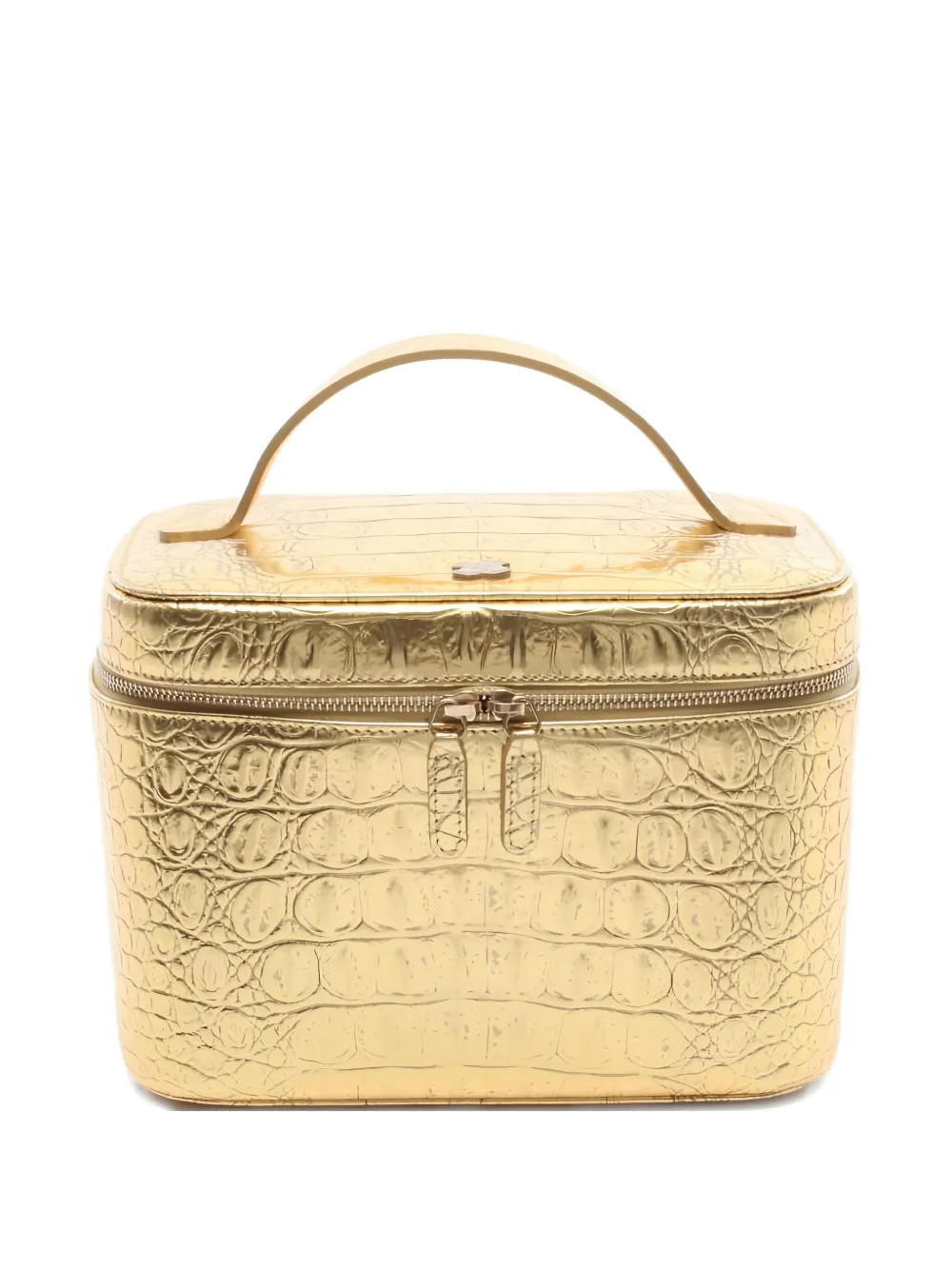 CHANEL Pre-Owned Matelassé vanity bag - Gold | Farfetch Global