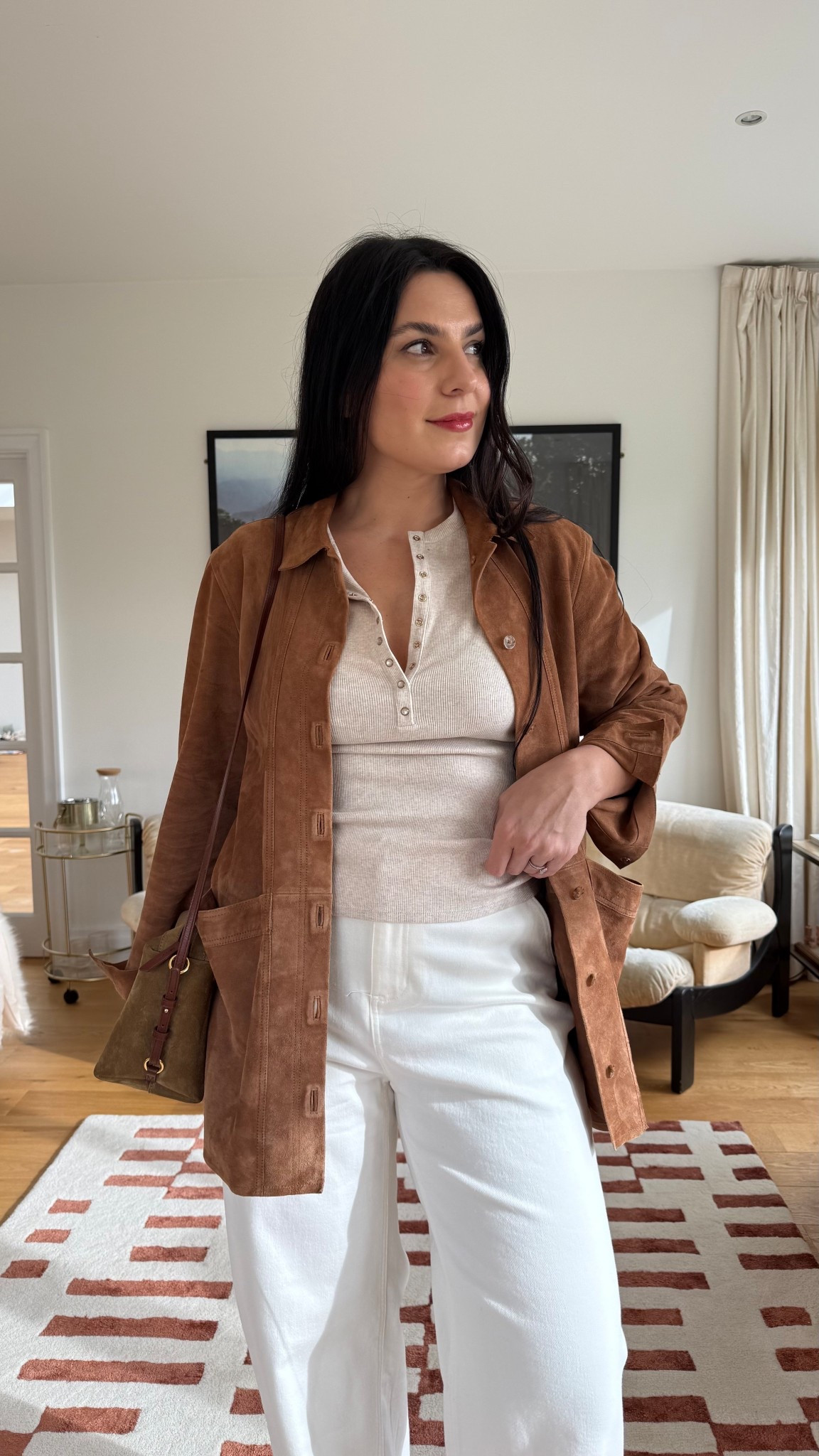 Spring white jeans and suede jacket outfit 

#LTKWorkwear #LTKootd #LTKSeasonal