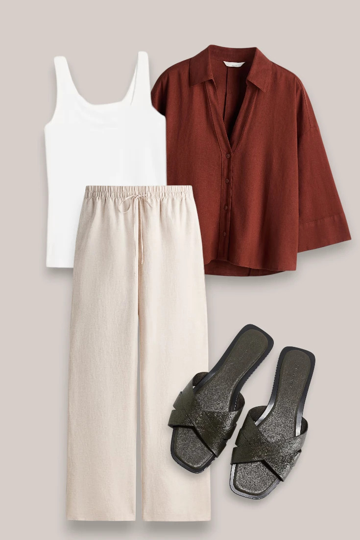 Linen pants outfit ideas for summer 

 #LTKsummer #LTKover50style #LTKstyletip