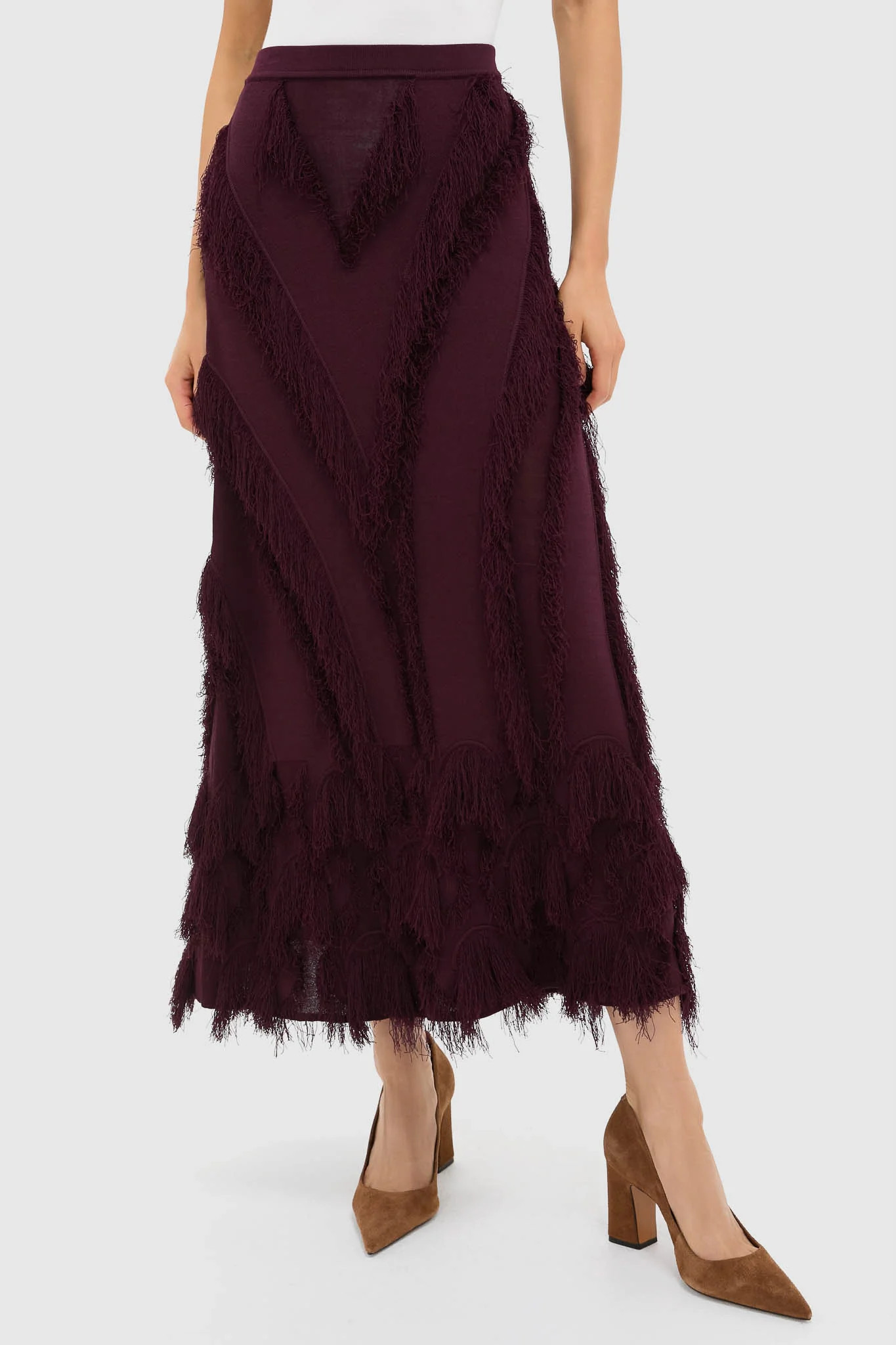 Mahogany Astrid Knit Maxi Skirt | Tuckernuck (US)