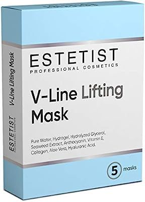 V Shaped Slimming Face Mask - Double Chin Reducer, Face Lift Tape Tightening Mask - Anti Aging, A... | Amazon (US)