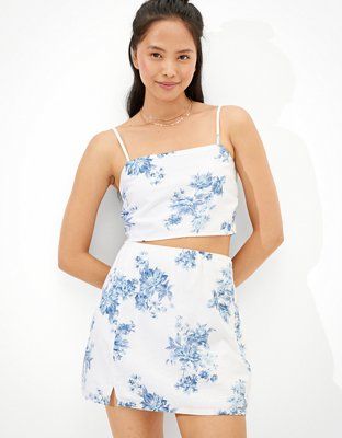 AE Floral Slit Mini Skirt | American Eagle Outfitters (US & CA)