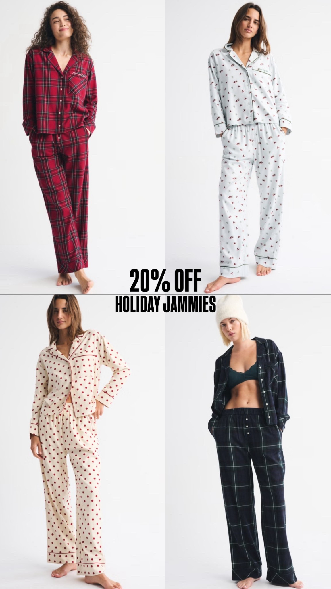 Holiday pajamas just launched at Abercrombie! 20% off with code NEWFORYOU

#LTKHoliday