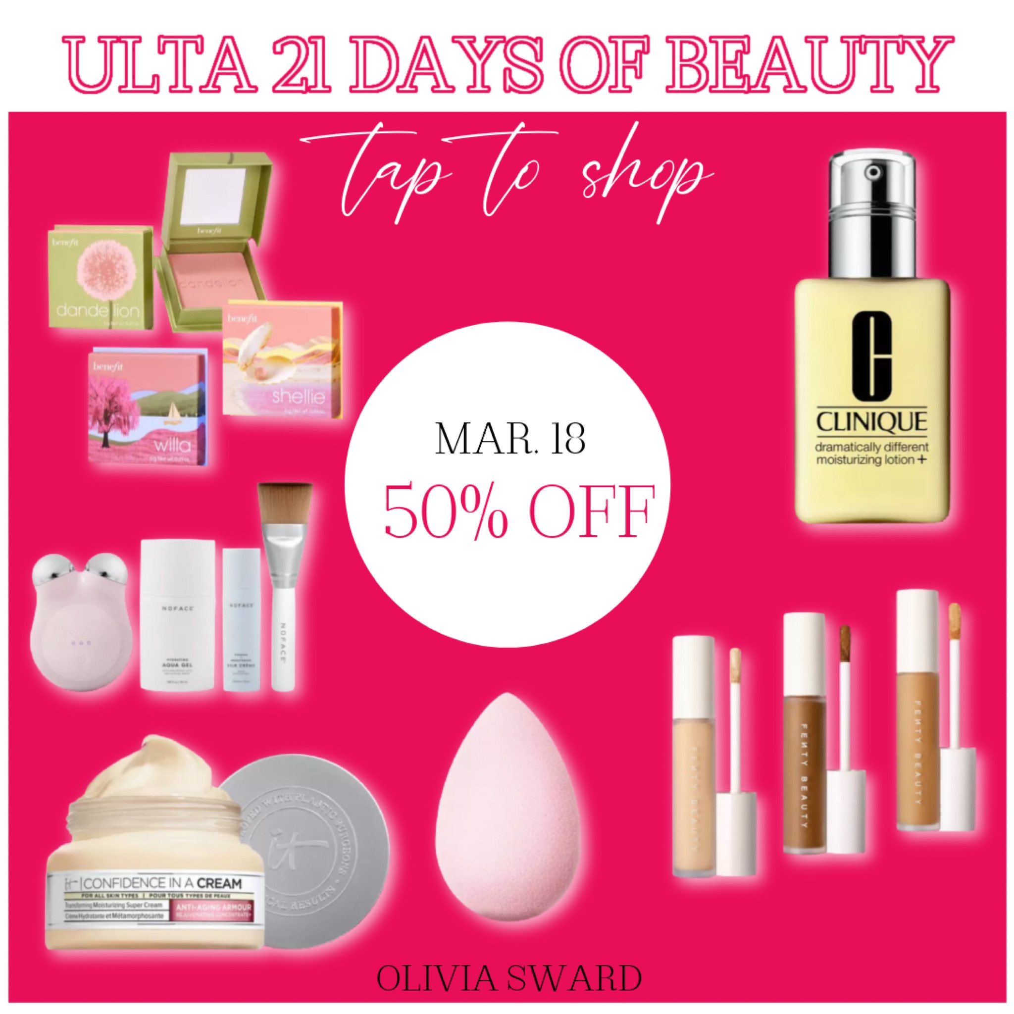 Ulta 21 days of beauty sale! 

#ulta #ultasale #skincare #makup #makeupsale #21daysofbeauty 

#LTKsalealert #LTKbeauty #LTKFind