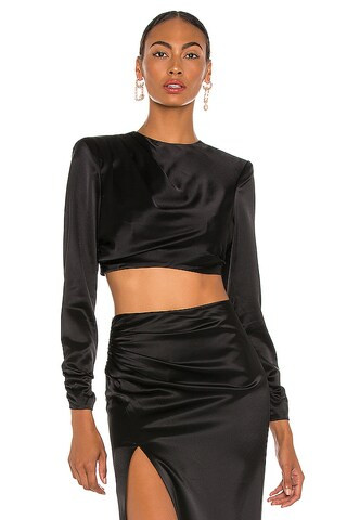 Cinq a Sept Kaitlyn Top in Black from Revolve.com | Revolve Clothing (Global)