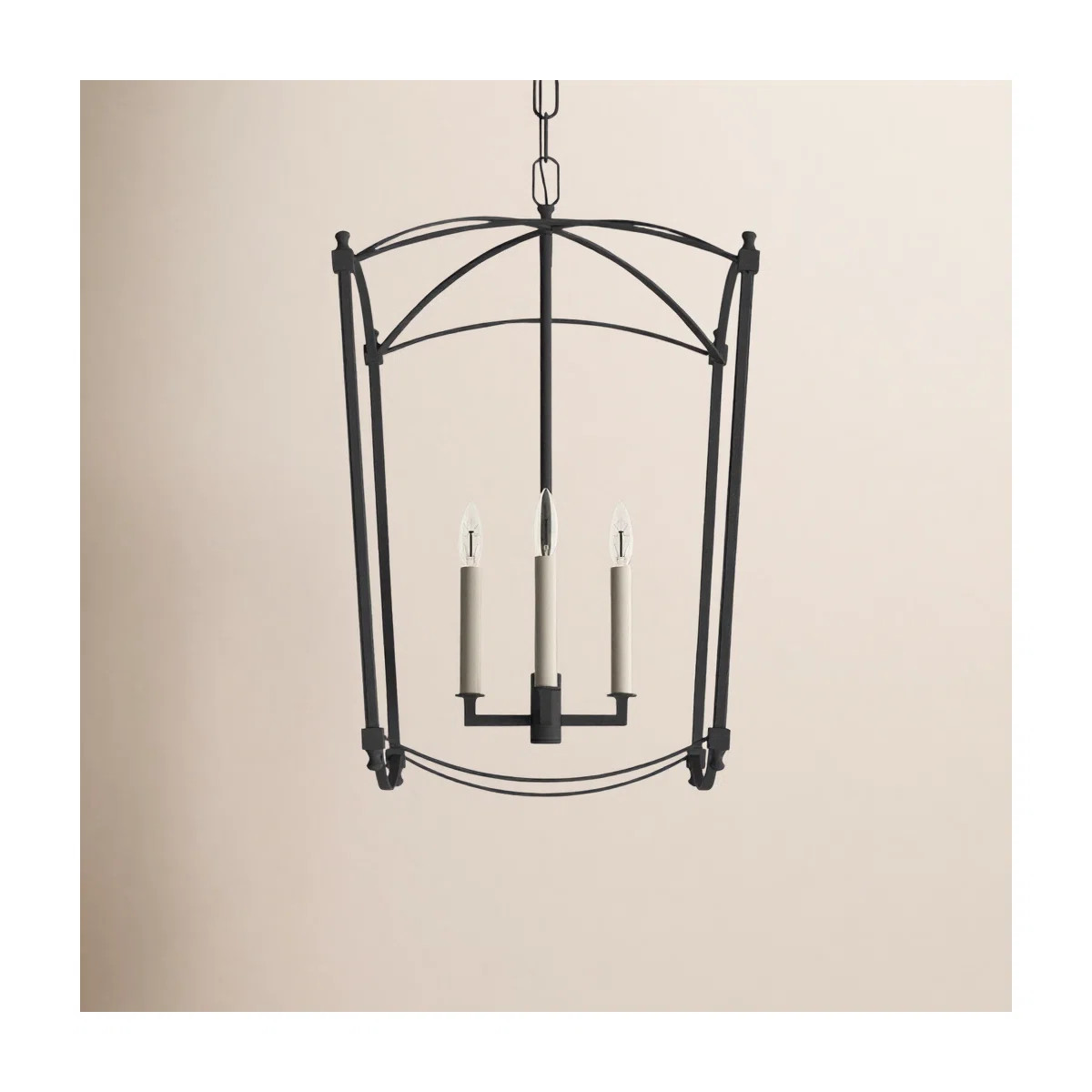 Olive 4-Light Dimmable Geometric Lantern Chandelier | Wayfair North America