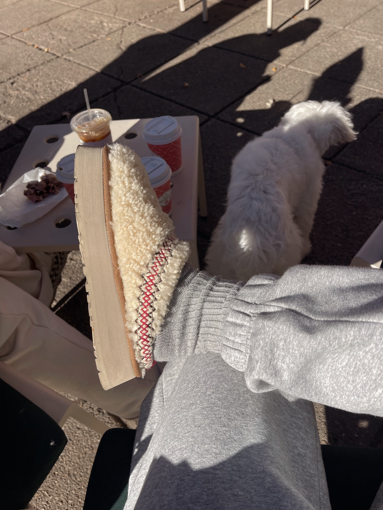 Cozy 🐻❄️🌨️🤍 #uggtazzbraid #uggs #aspen 