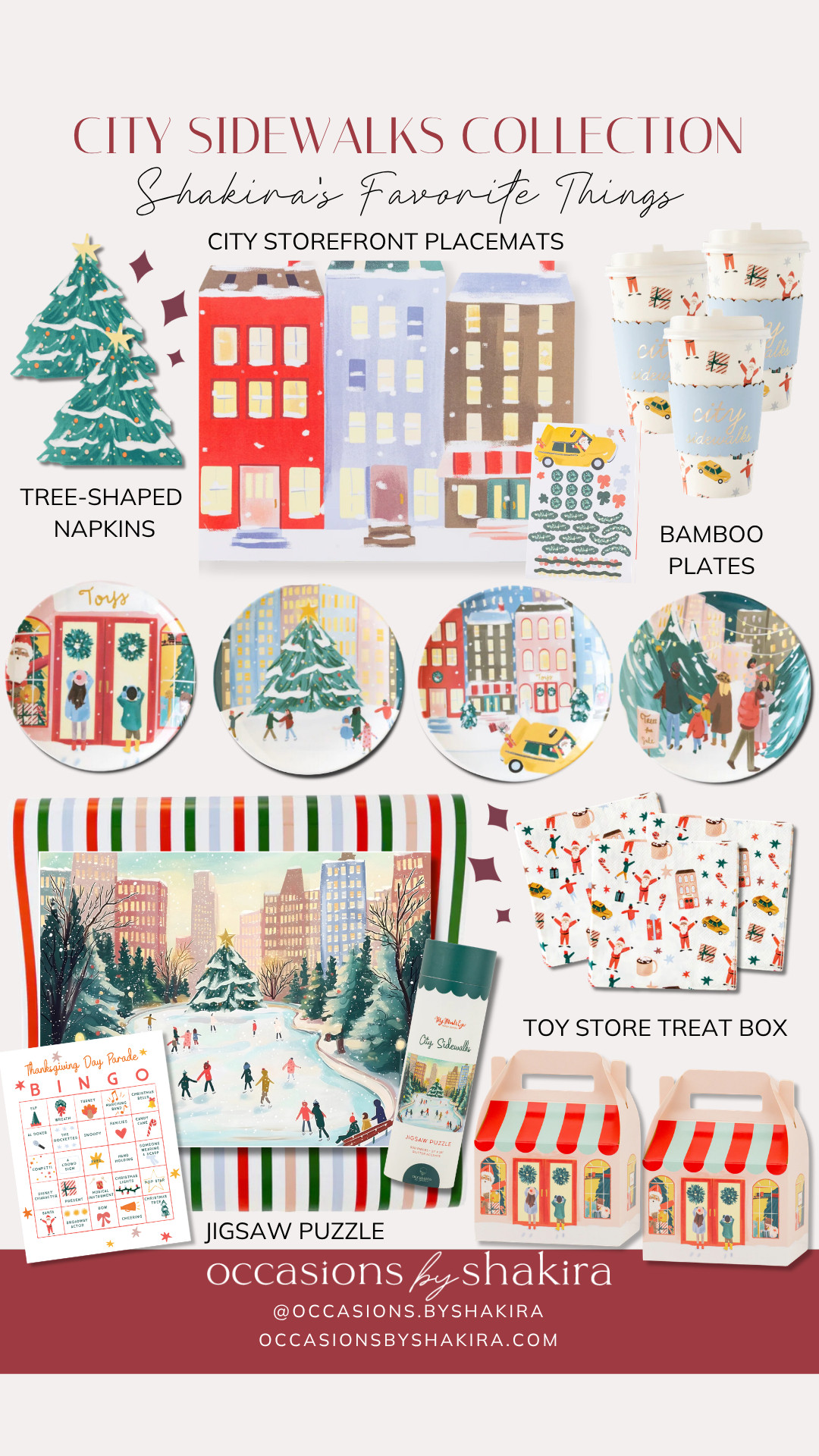 Our Occasions by Shakira x My Mind's Eye City Sidewalks Collection is back with even more NYC charm! Use code SHAKIRA20 at checkout for a discount. 

 #LTKmomlife #LTKSeasonal #LTKKids