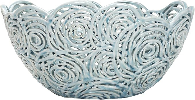 Rosette Bowl, 12" L x 13.5" W x 6.5" H | Amazon (US)