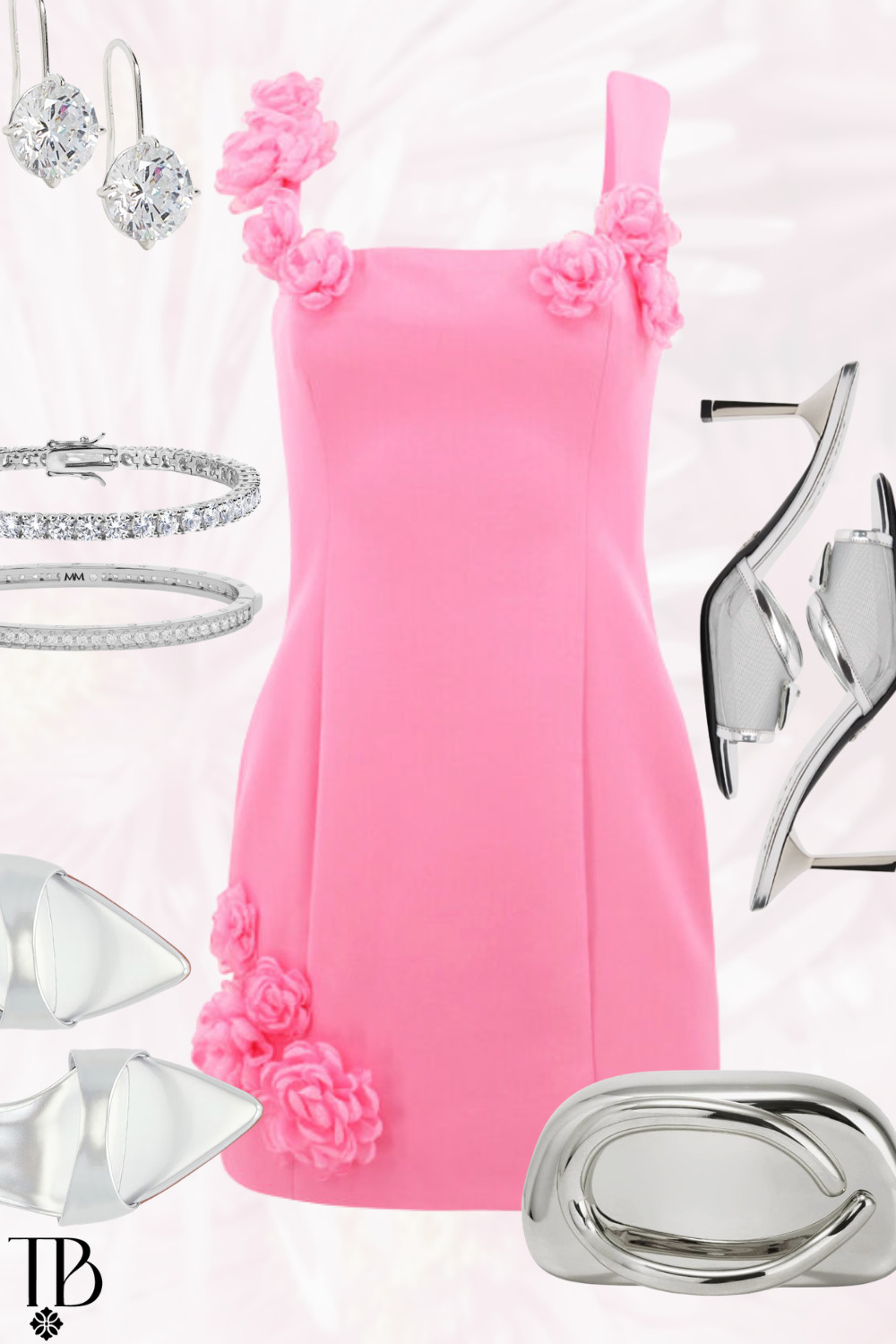 Such a fun cocktail look 💗 This pink floral mini dress paired with silver heels, sparkling jewelry, and a metallic clutch is perfect for weddings, parties, or special events.

 

 #LTKSeasonal #LTKTravel #LTKWedding