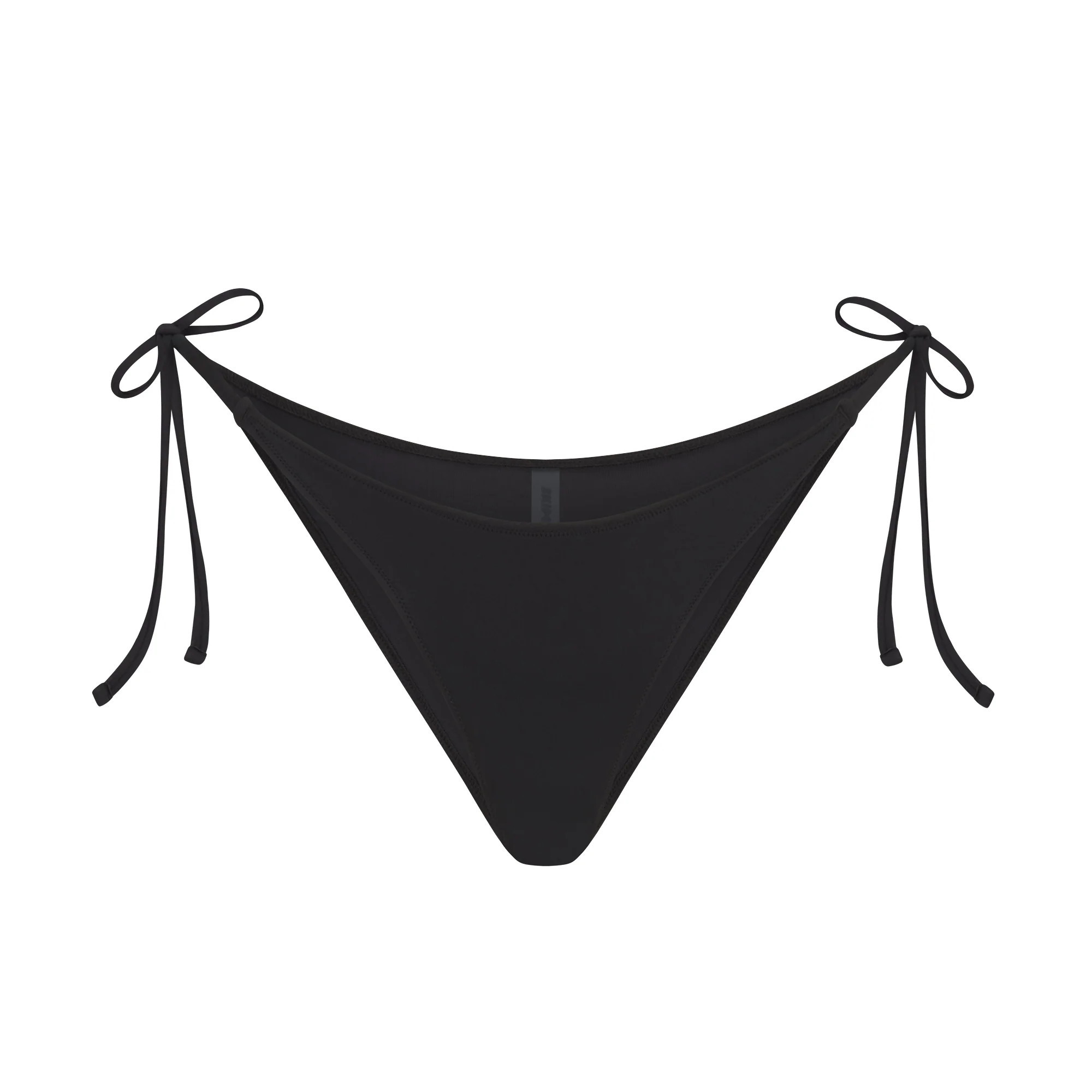 SKIMS Dipped Tie Bikini Bottom | Black | Small | Signature Swim | SKIMS (US)