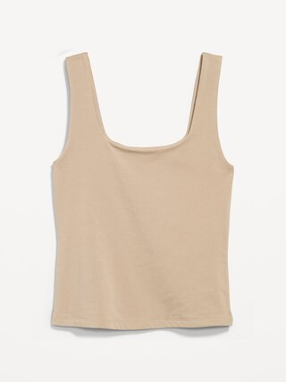 Hug Double-Layer Scoop-Neck Tank Top | Old Navy (US)