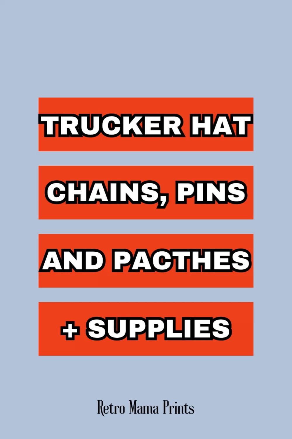 Trucker hat bar supplies: hat chains, pins, and patches for custom trucker hats. 

#LTKStyleTip #LTKSeasonal