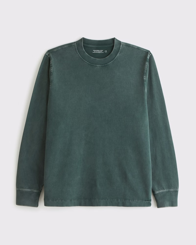 Long-Sleeve Premium Heavyweight 2.0 Tee | Abercrombie & Fitch (US)