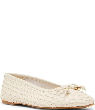 Divy Woven Leather Bow Detail Ballet Flats | Dillard's