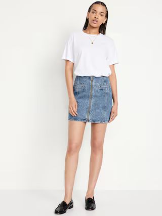 Mid-Rise OG Jean Mini Skirt | Old Navy (US)