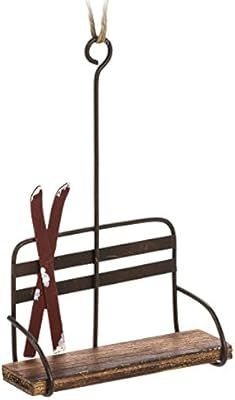 Abbott Collection 27-LODGE/6096 Chair Lift w/Skis Ornament-5.5" H, 1 EA, Multi-Color | Amazon (US)