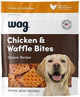 Amazon Brand - Wag Dog Treats, Chicken and Waffle Bites, 12 oz Resealable Pack of 1 | Amazon (US)