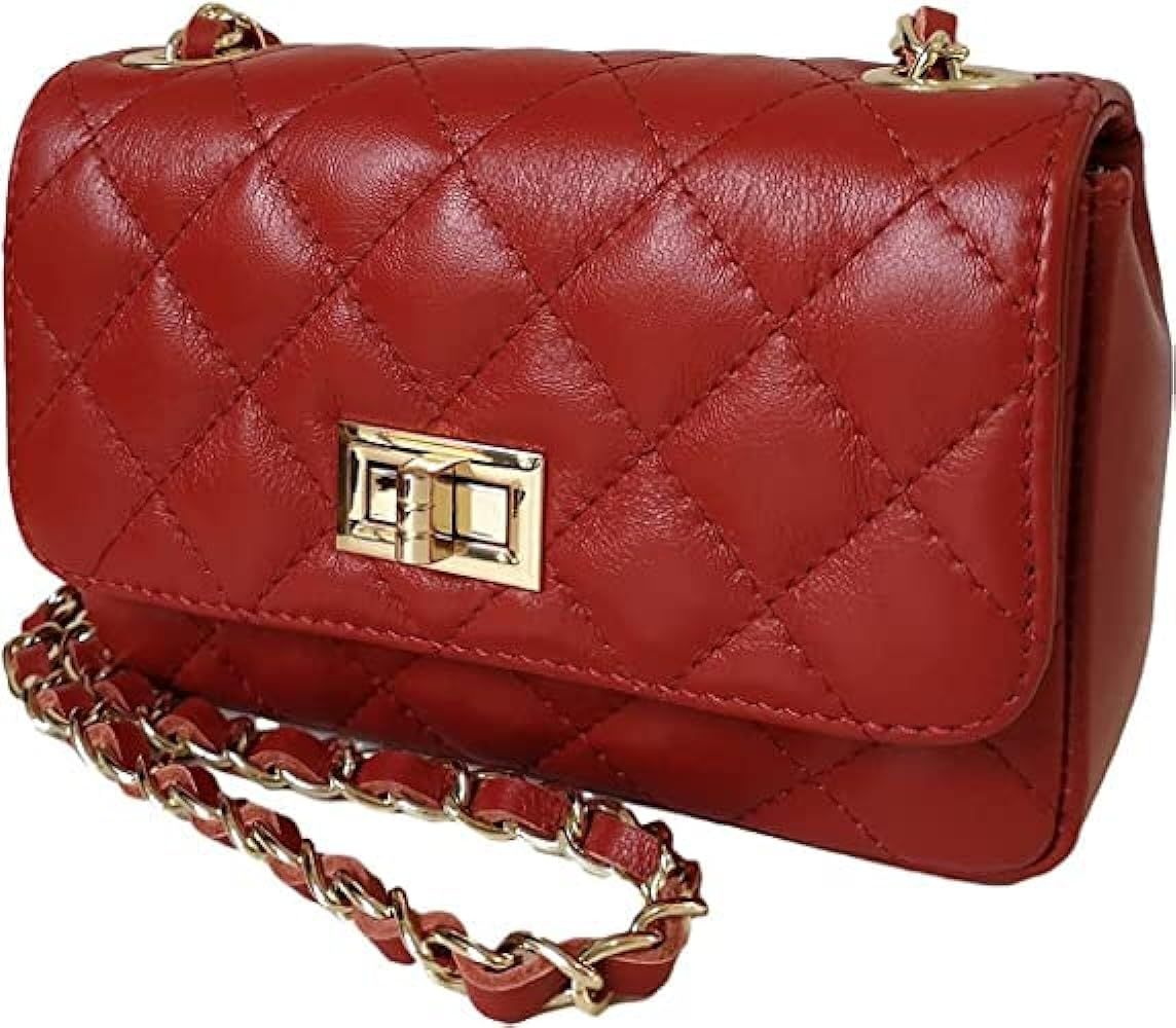 Women/Girls Italian Handmade Genuine Leather Cleo Shoulder Bag/Purse/HandBag/Totebag With Beautif... | Amazon (US)