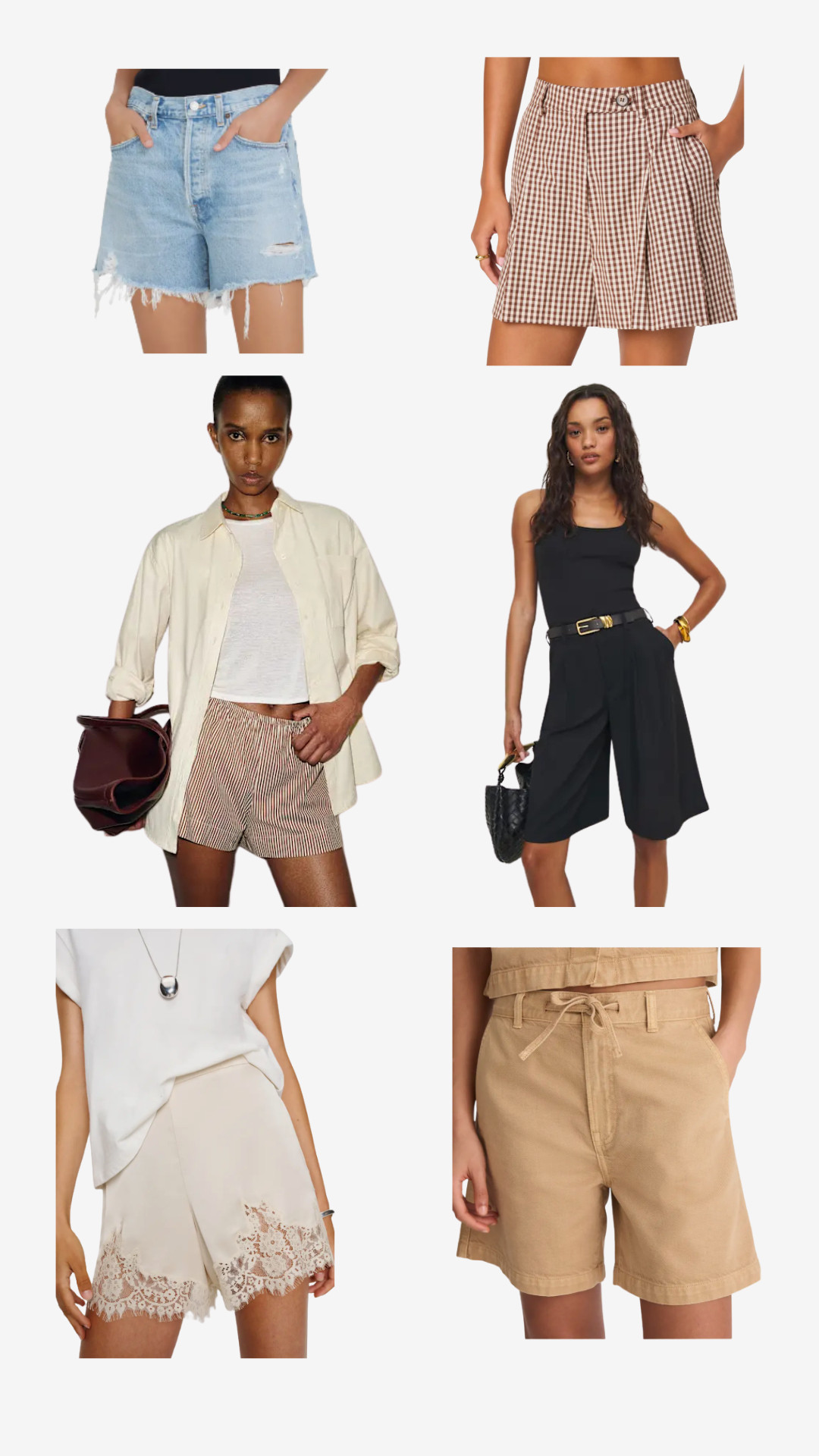 favorite shorts for spring and summer. From classic denim cut offs that have a slight a-line, to printed linen ones and trouser style for the office or date night. 

 #LTKFestival #LTKgrwm #LTKootd