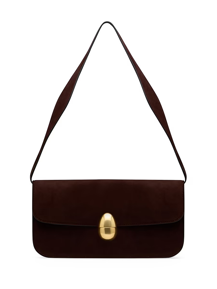 Women's Phoenix Suede Shoulder Bag - Dark Chocolate | Saks Fifth Avenue