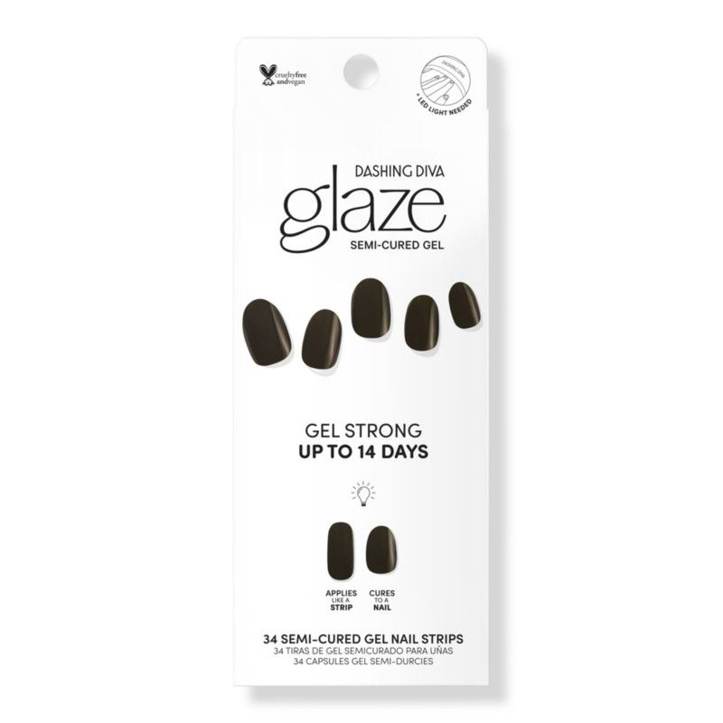 Dashing Diva Real Black GLAZE Semi-Cured Gel Color | Ulta Beauty | Ulta