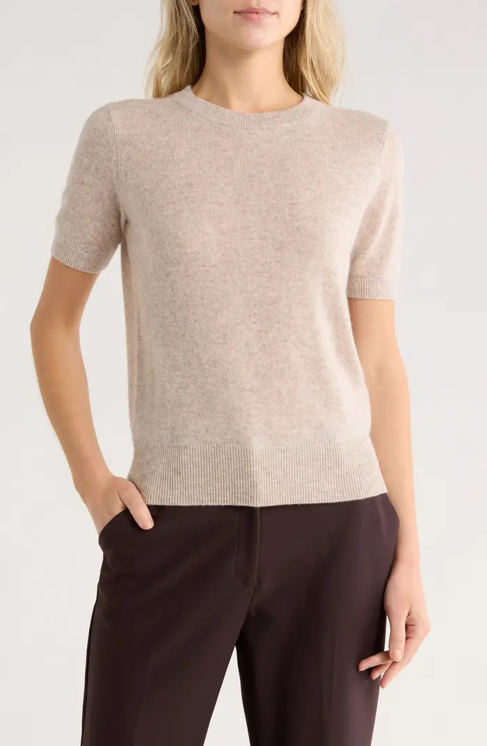 Short Sleeve Cashmere Sweater | Nordstrom Rack