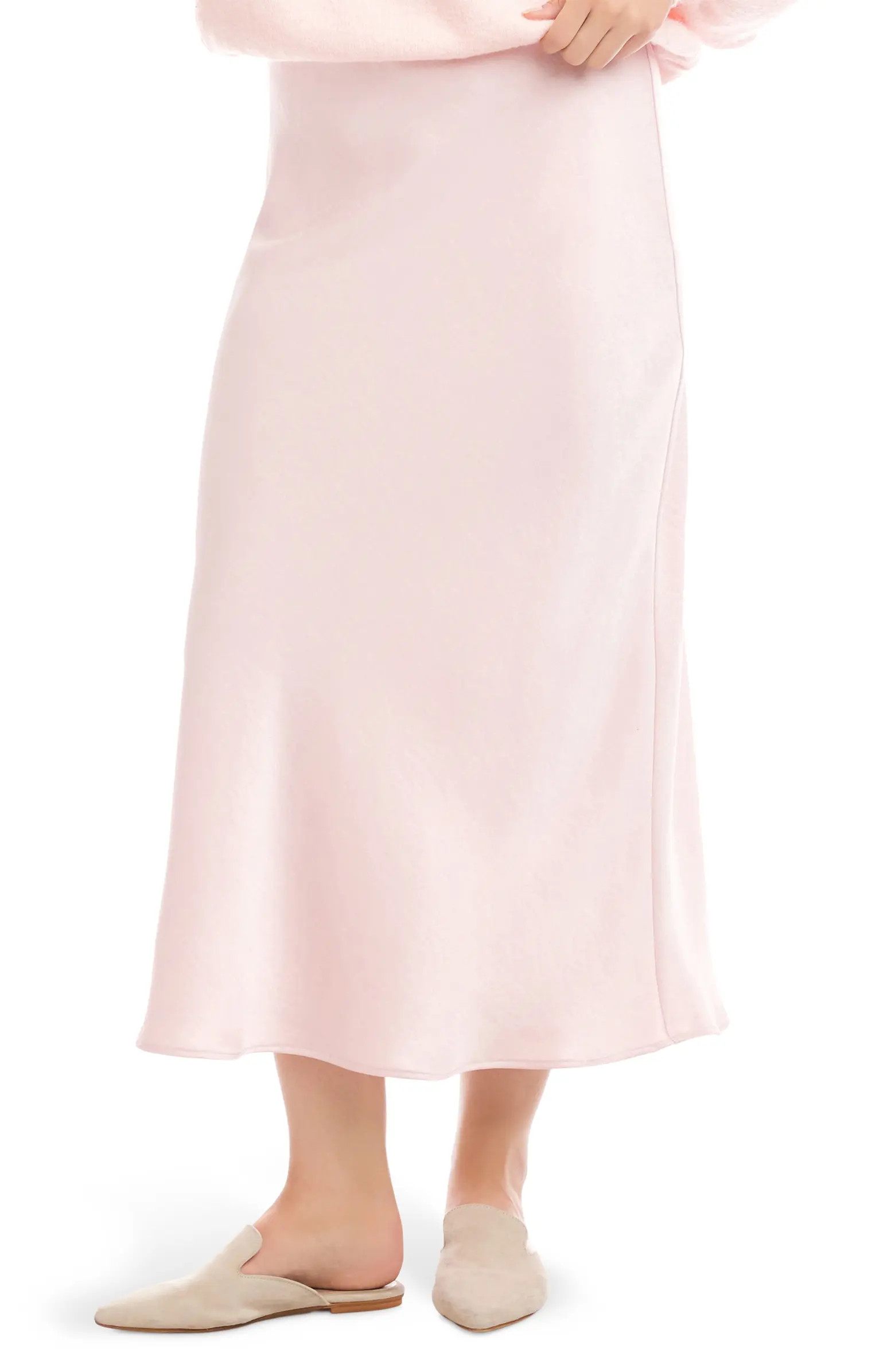 Bias Cut Satin Midi Skirt | Nordstrom