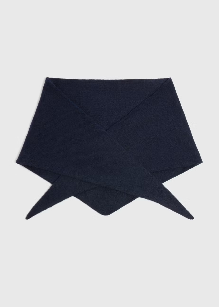 Navy Triangle Scarf | Matalan (UK)