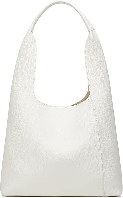 Slouchy Hobo Tote Bags for Women - Retro PU Leather Shoulder Handbag Purse Large Capacity 2pcs | Amazon (US)