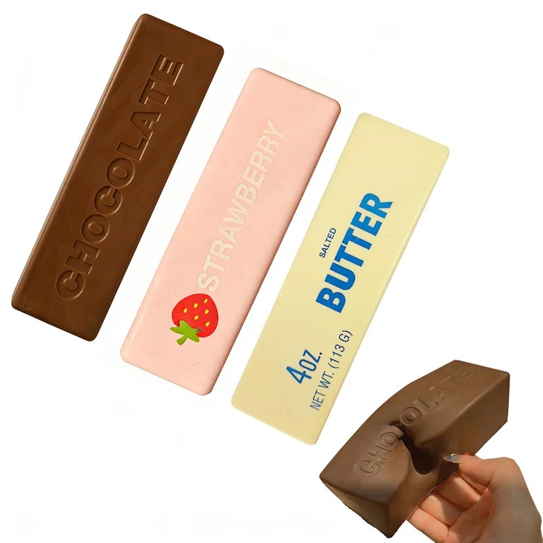 Roiihwy Butter Squish Toys, Slow Rebound Squeeze Stress Balls, Yellow, 5.6"x1.6", Stress Relief S... | Walmart (US)