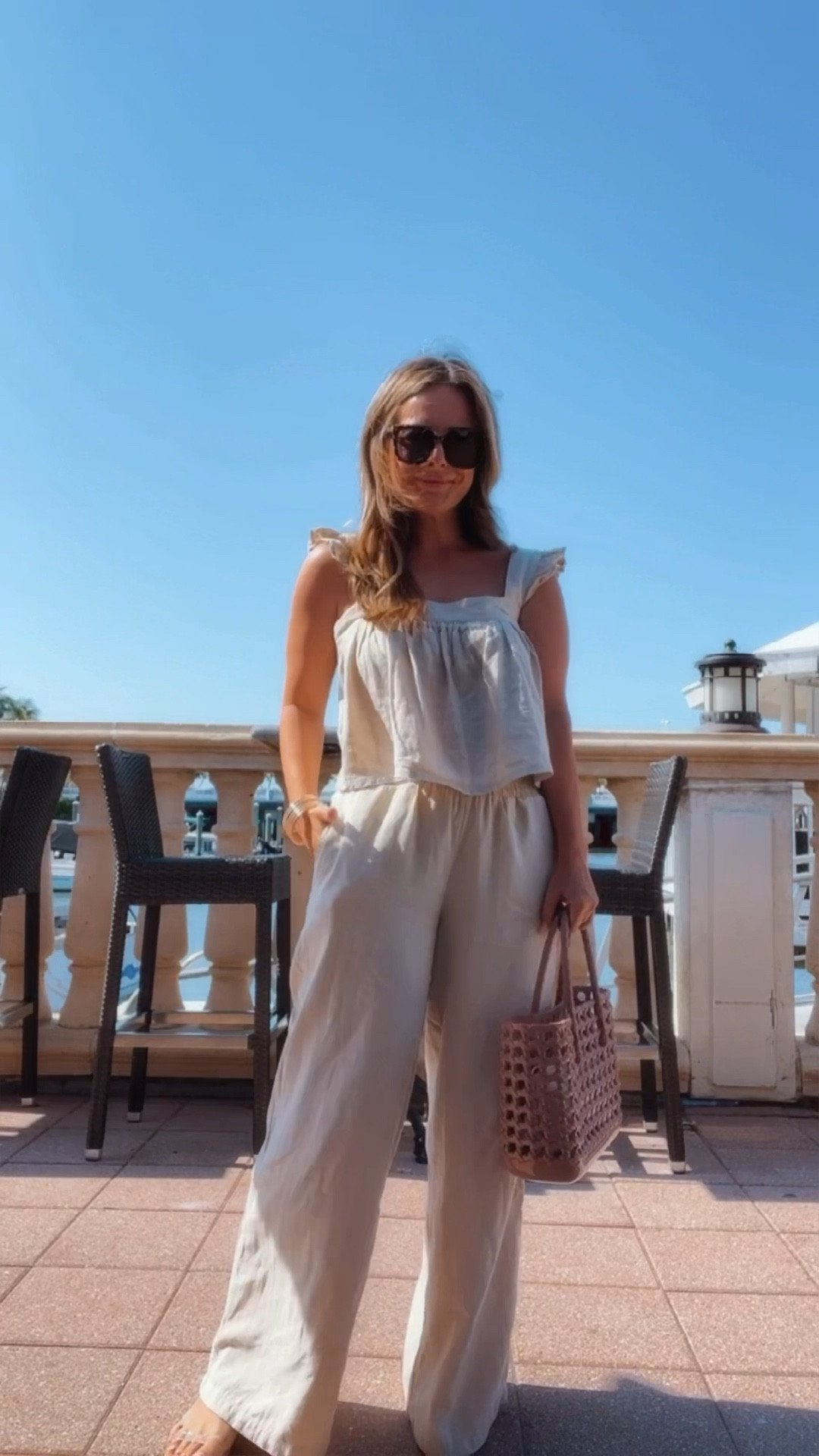 Top seller this WALMART WOVEN / LINEN LOOK! Top and pants under $15 each and sold separately. Medium in top, xs in bottoms 👌🏼 

#LTKVideo #LTKfindsunder50 #LTKstyletip