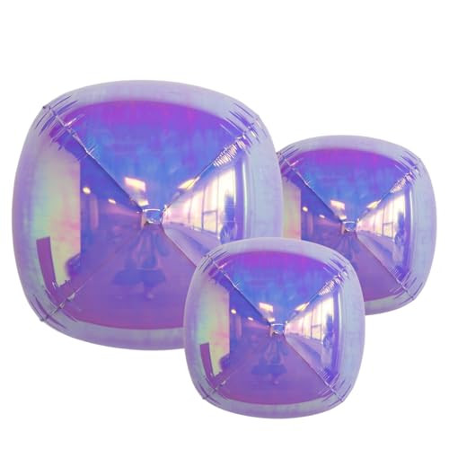 Iridescent Balloons - Purple Foil Balloons for Iridescent Party Decorations | Girls Birthday | Baby Shower | Wedding | Bridal Shower | Holographic Balloons | Purple Balloons | 22in | 12in | 10in | Amazon (US)