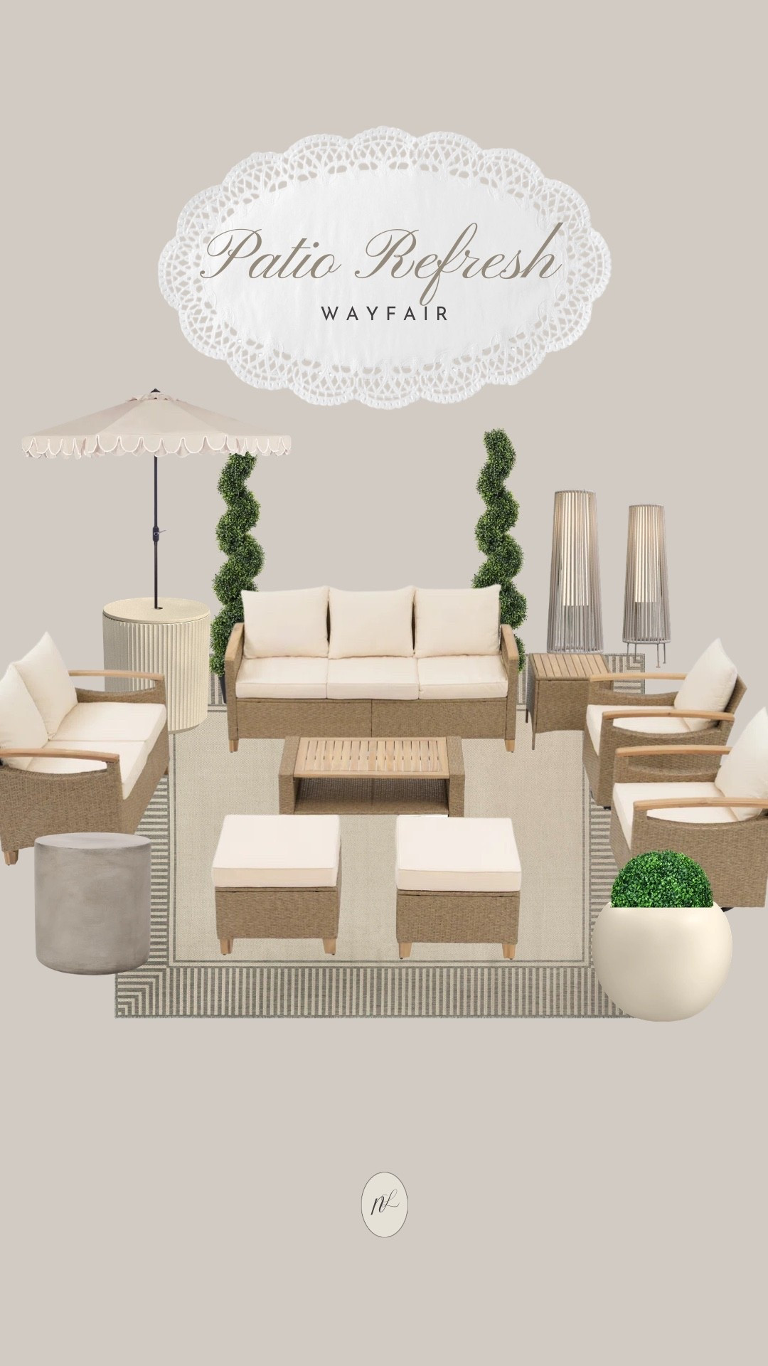 Patio refresh for Spring Summer everything from @Wayfair 

Backyard, home

#LTKHome #LTKSeasonal #LTKselfcare