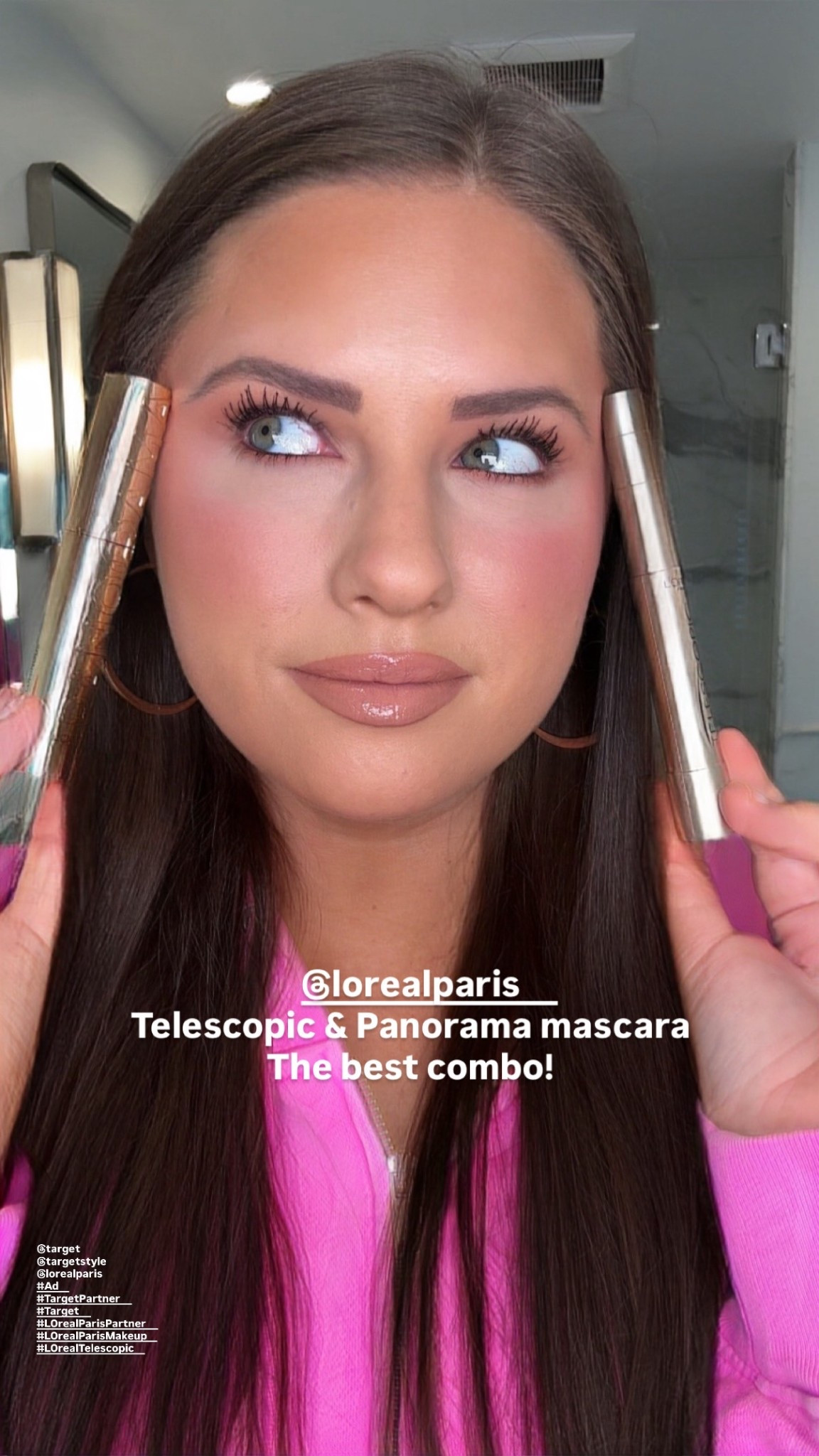 Best mascara duo! L’Oreal telescopic & Panorama 🩷

@target 
@targetstyle 
@lorealparis 
#ad
#TargetPartner
#Target
#LOrealParisPartner
#LOrealParisMakeup
#LOrealTelescopic