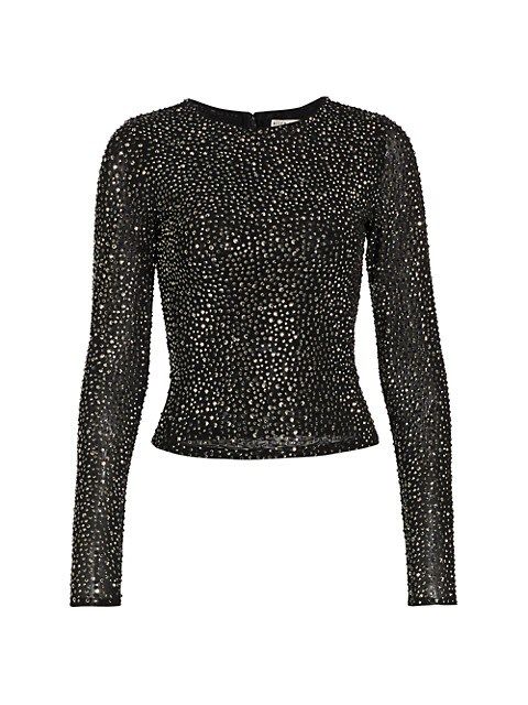 Alice + Olivia Delaina Embellished Top | Saks Fifth Avenue