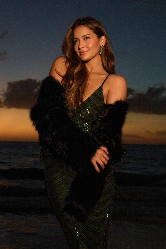 Glam Attitude Black Faux Fur Jacket | Lulus