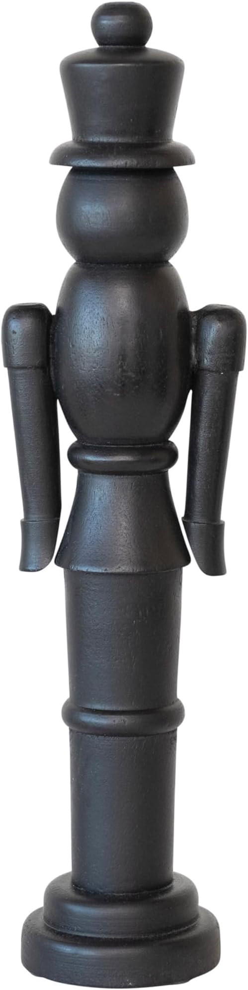 Creative Co-Op Mango Wood Nutcracker Decor, Black | Amazon (US)