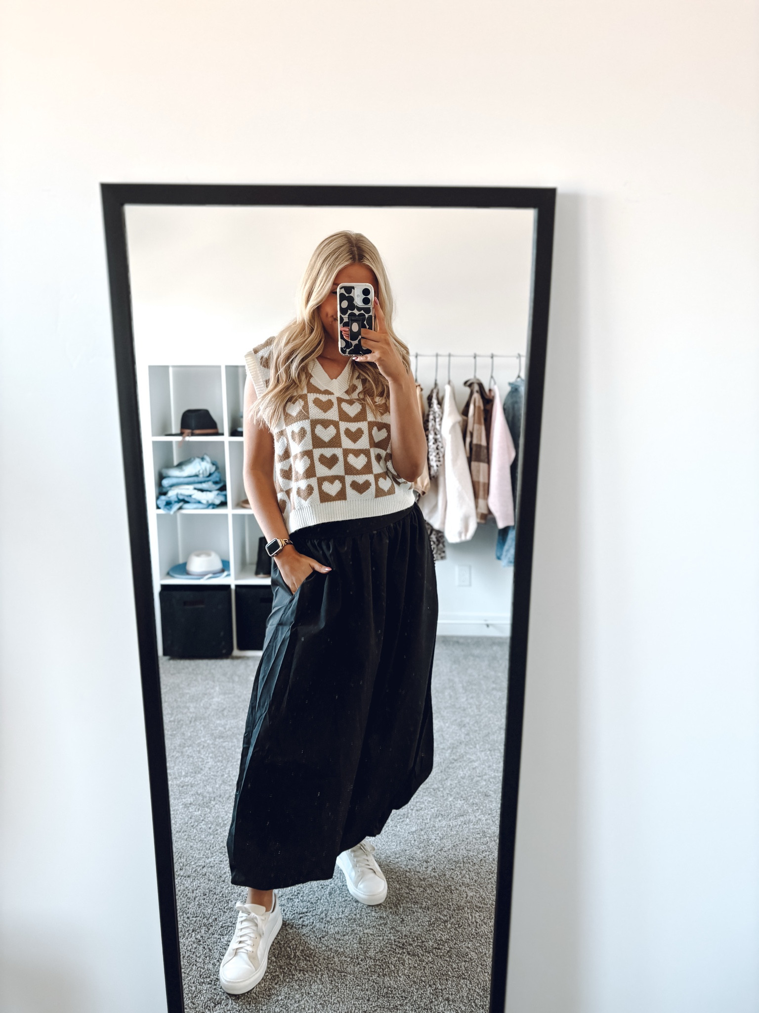 Valentines outfit idea! Love this heart sweater vest! 
Vest: sized up one to an L
Bubble Skirt: wearing M
Sneakers: size up half - designed by podiatrists!!

| teacher outfit | Valentine’s Day | valentines outfit 

#LTKSeasonal #LTKFindsUnder100