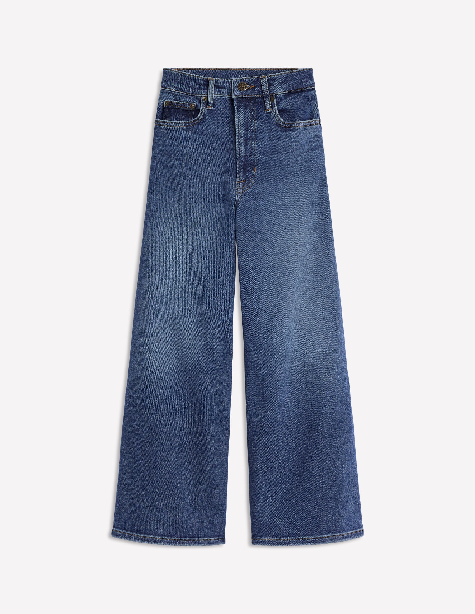 High Rise Wide Crop Jeans-Mid Vintage | Boden (US)