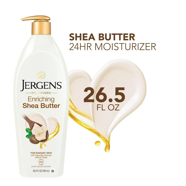 Jergens Hand and Body Lotion, Shea Butter Deep Conditioning Body Lotion, 26.5 Oz - Walmart.com | Walmart (US)