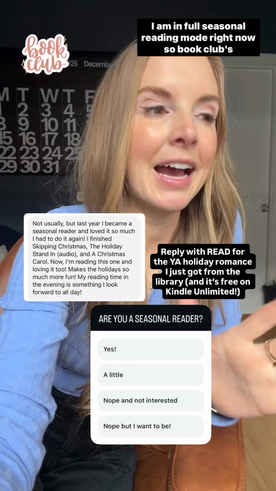 It’s seasonal reading time for me! 🎄 
This month’s book club has been the perfect fit! 

*Also linking the YA holiday romance I just got from the library

#LTKSeasonal #LTKHoliday