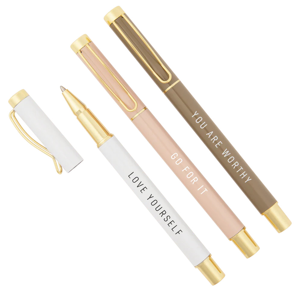 Go For It Inspirational Metal Pen Set | Sweet Water Decor | Sweet Water Decor, LLC