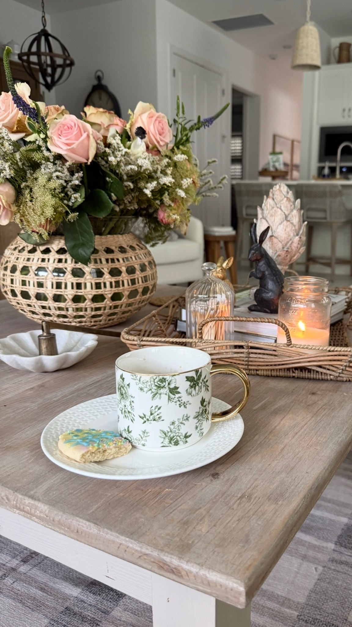 Coffee table styling!  I’ve attached as many of the items shared here.  Love a few good coffee table books,  a vase for height and texture and of cause color.  An architectural piece for interest and height and added texture candles are always part of my coffee table to add some warm and that cozy glow along with a fragrance that is uplifting and cozy at the same time 